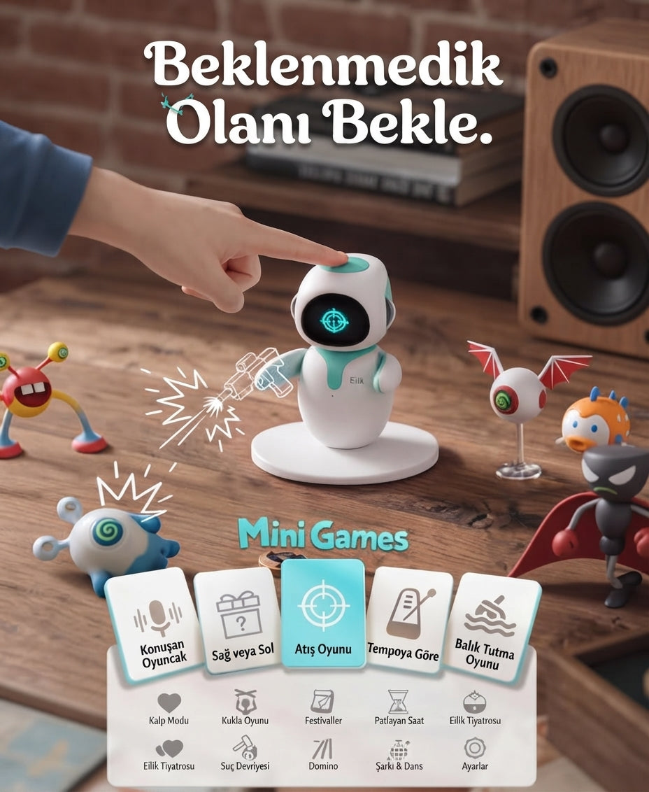 Duygusal Tepkiler Veren İnteraktif Mini Robot