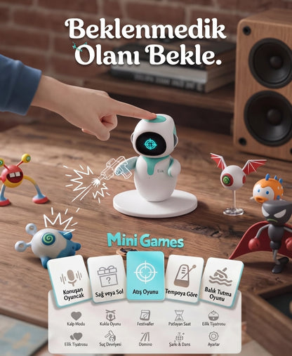 Duygusal Tepkiler Veren İnteraktif Mini Robot